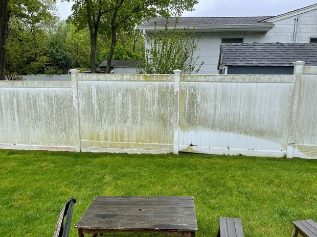 Pressure washing services - before