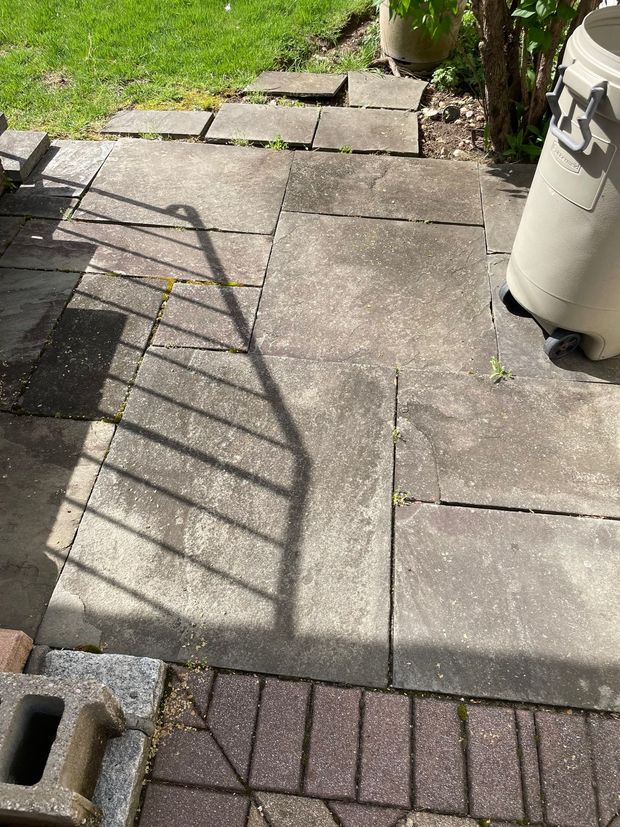 Pressure washing services - before