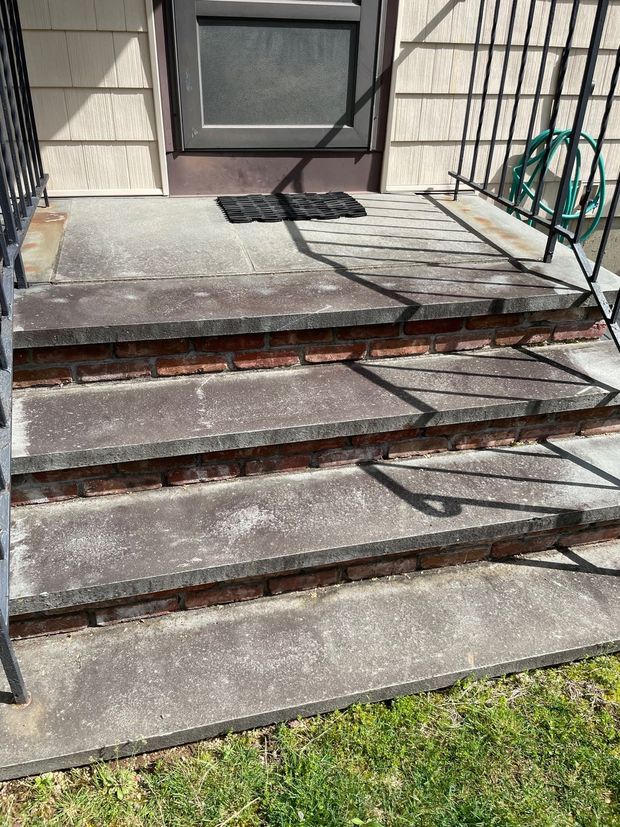 Pressure washing services - before