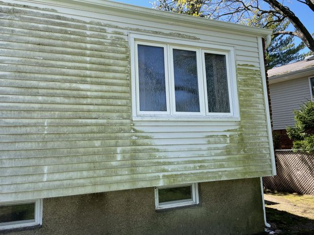 Pressure washing services - before