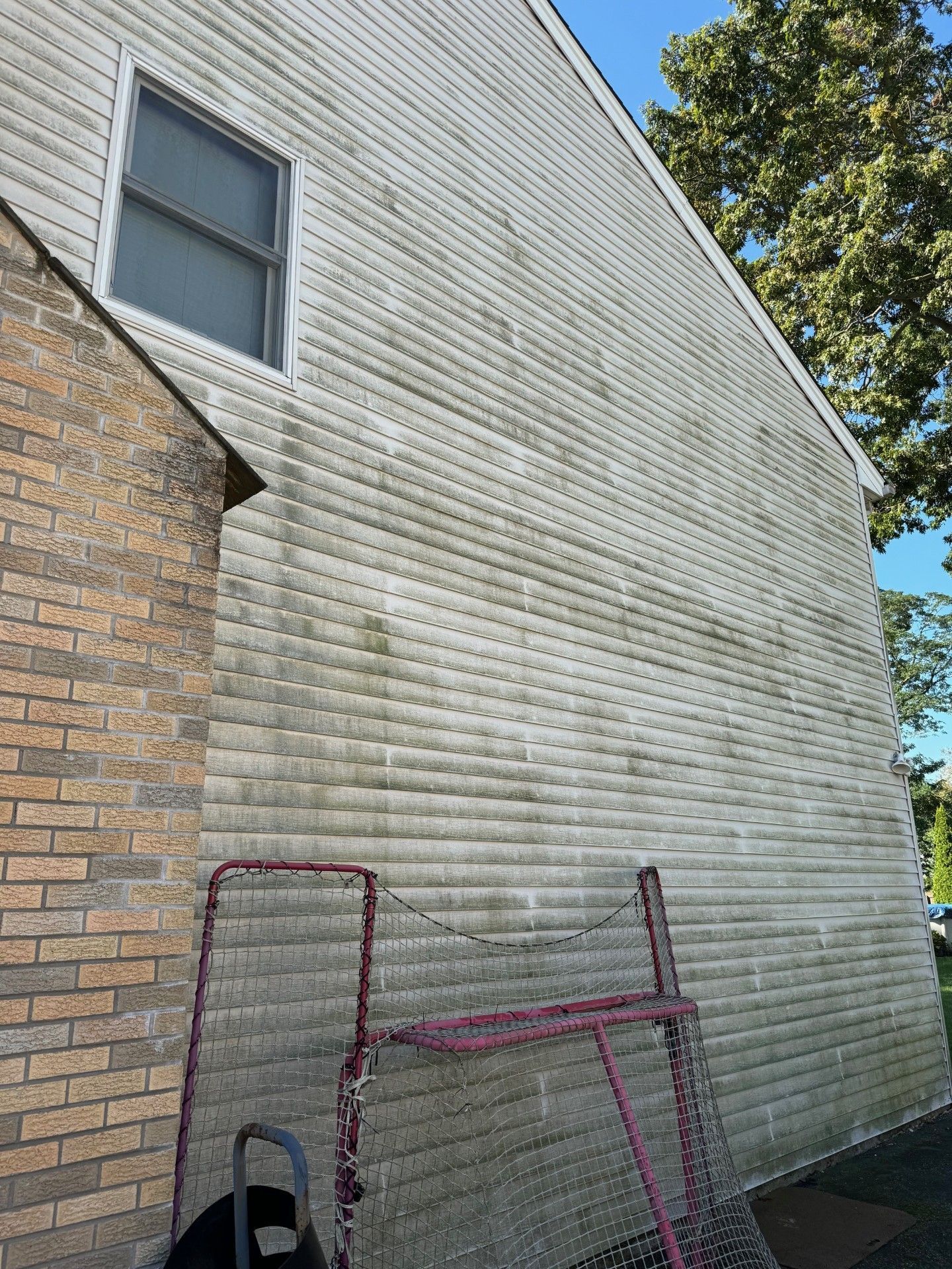 Pressure washing services - before