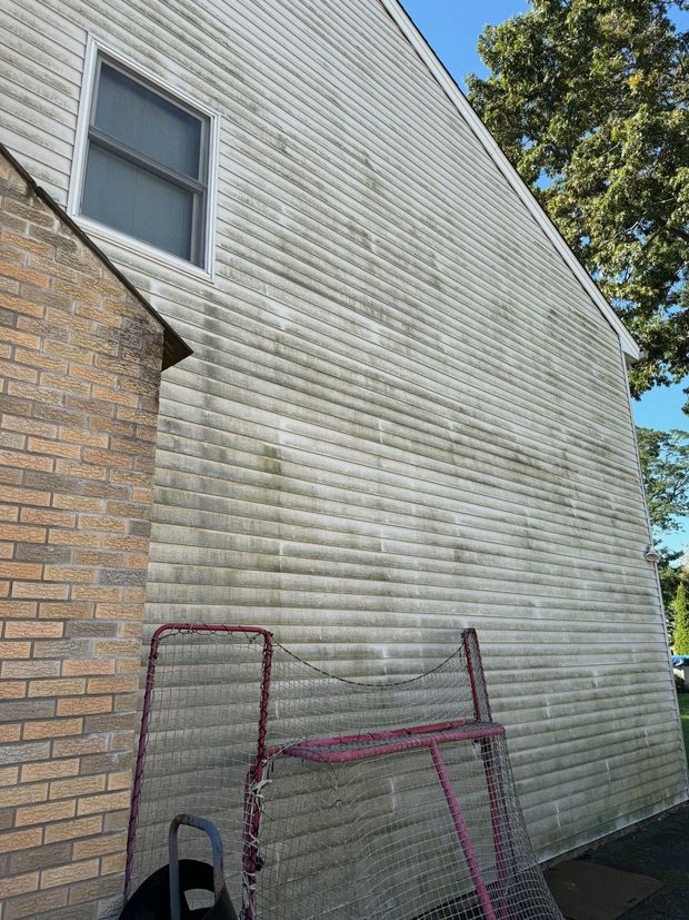 Pressure washing services - before