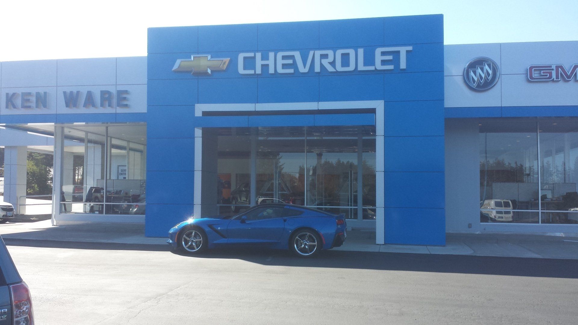 chevrolet blue car