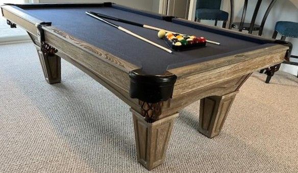 Black Allenton billiard table