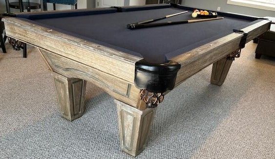 Black Allenton billiard table