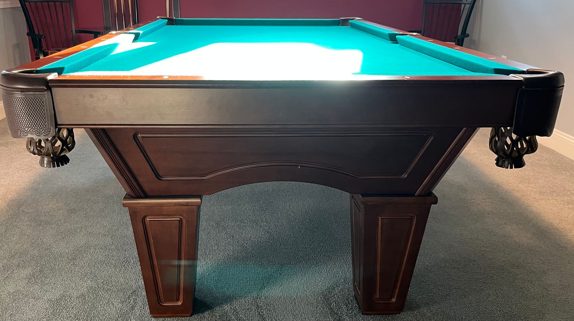 8’ Brunswick Allenton in Chestnut Pool Table
