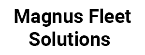 The magnus fleet solutions logo is black and white on a white background.