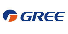 The gree logo is blue and orange on a white background.