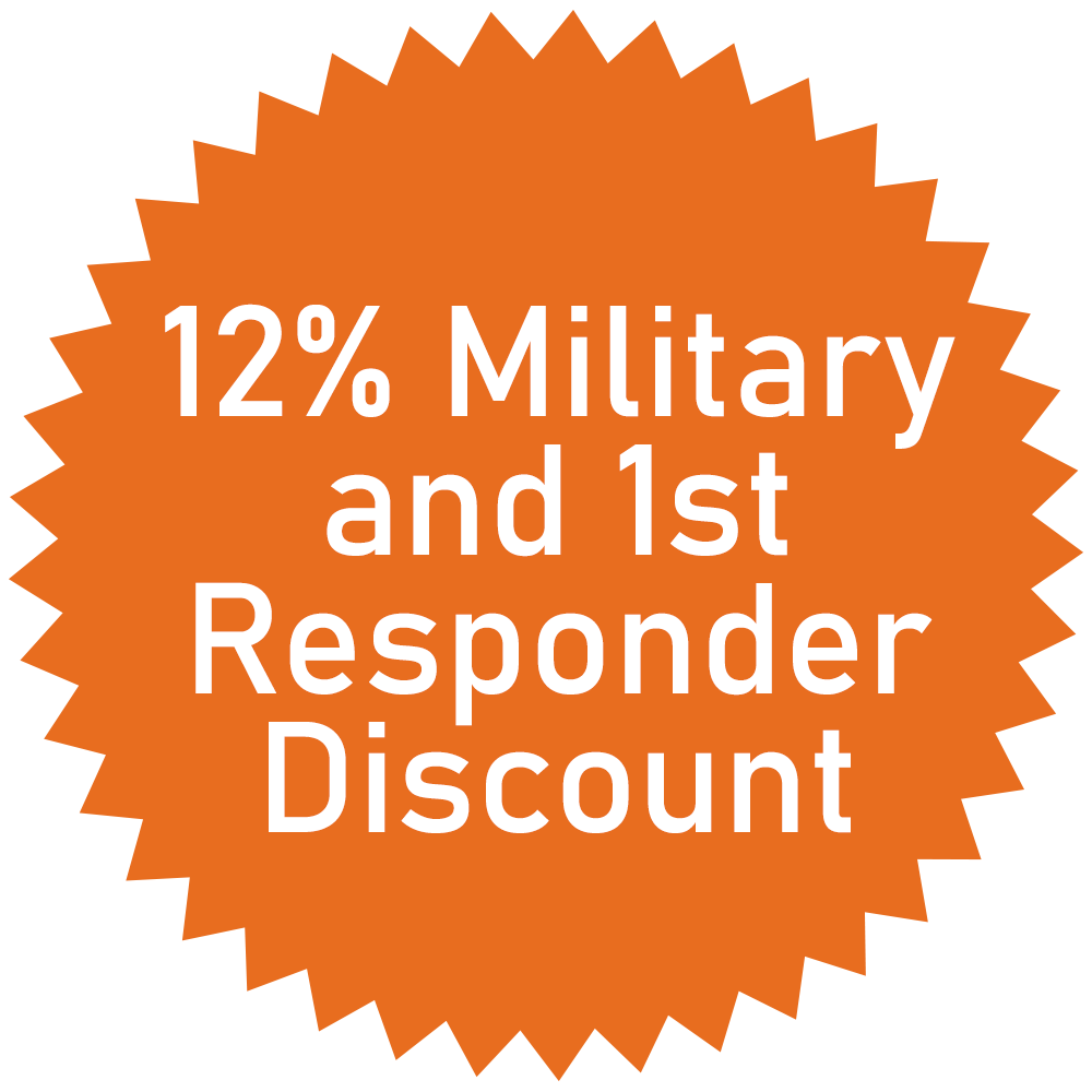 12% Military and 1st Responder Discount