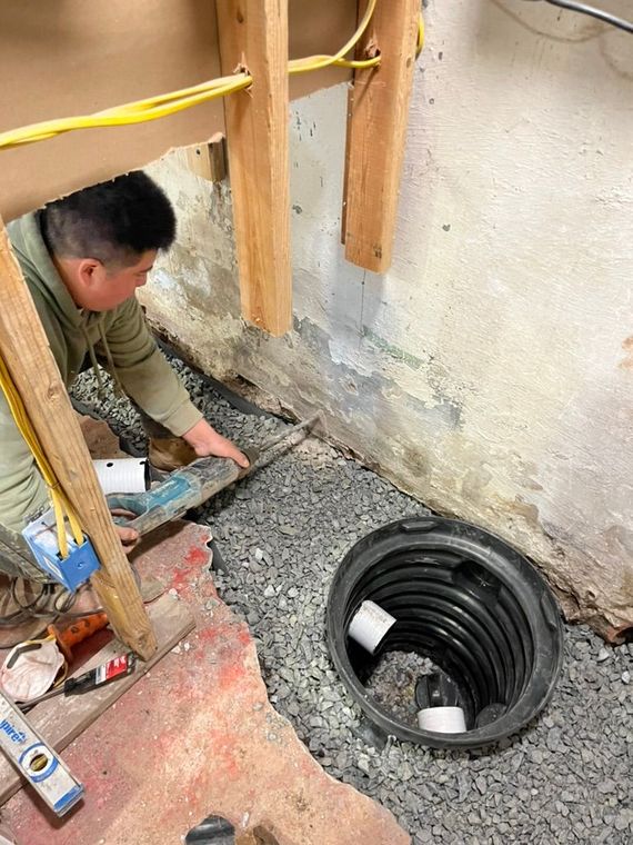 Man working on floor