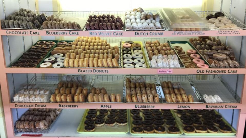 Variety of donuts