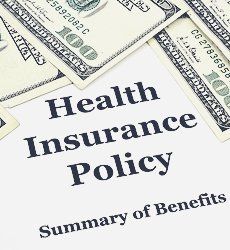 Money around a health insurance policy