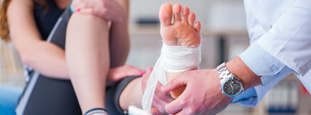 Injured foot