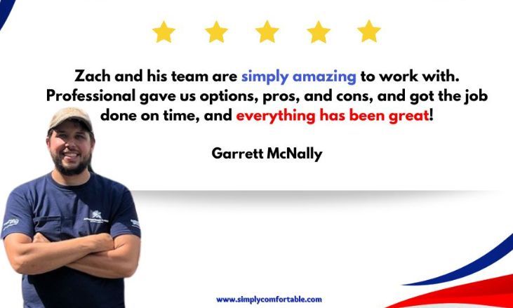 Garrett mcnally wrote a review for zach and his team