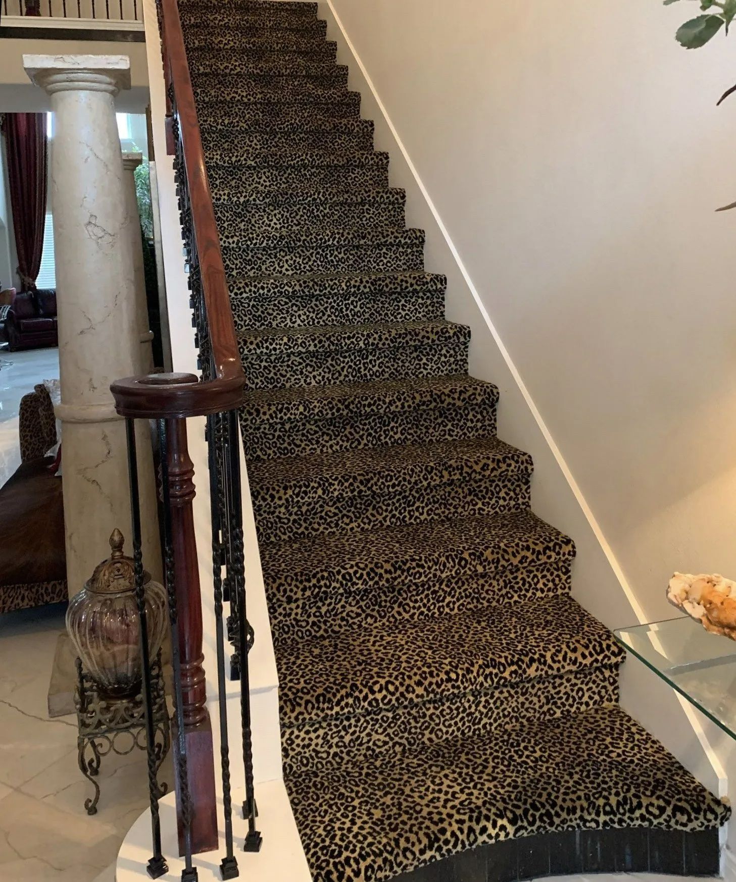 Carpet on stairs