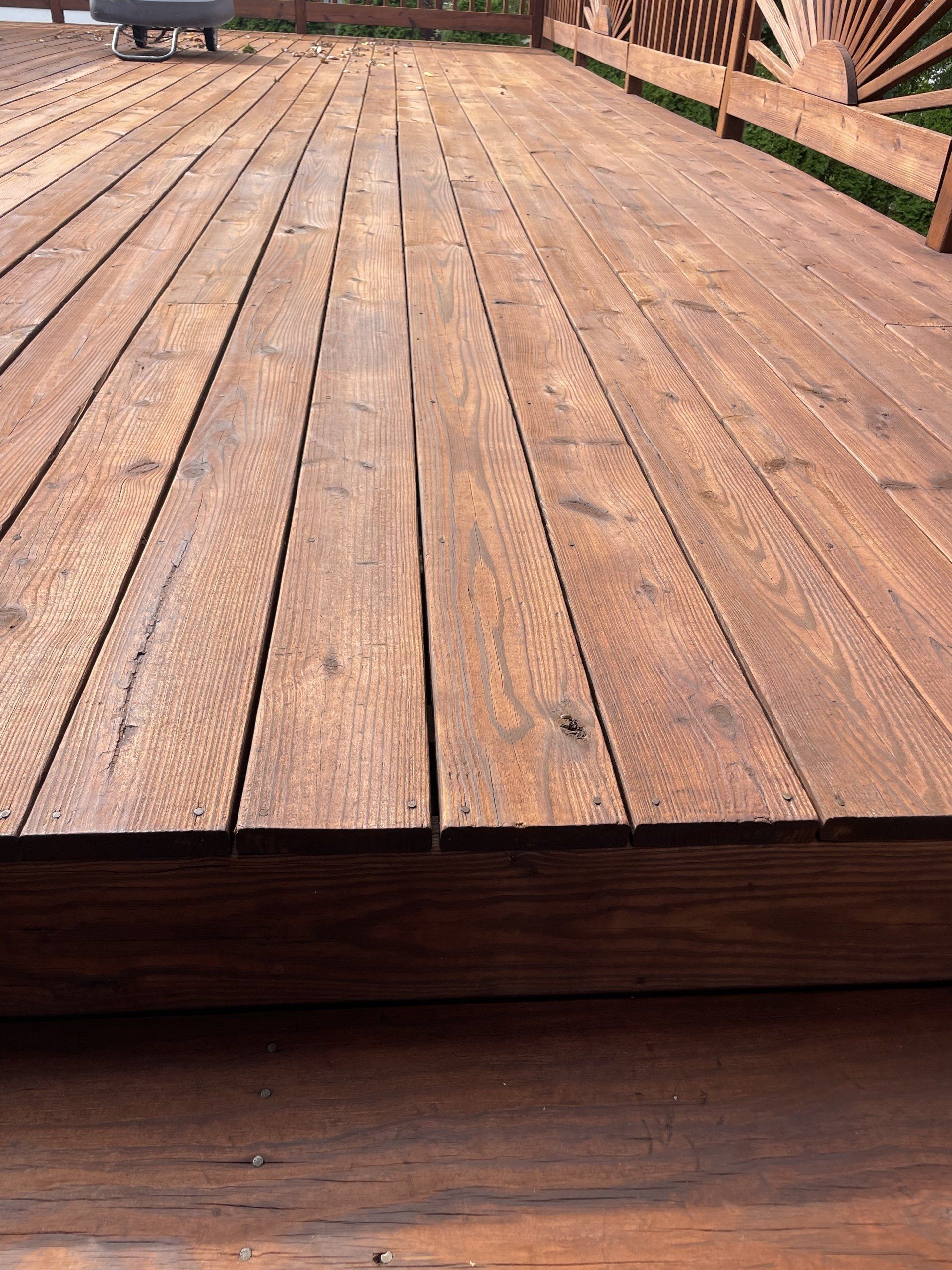 Wooden deck