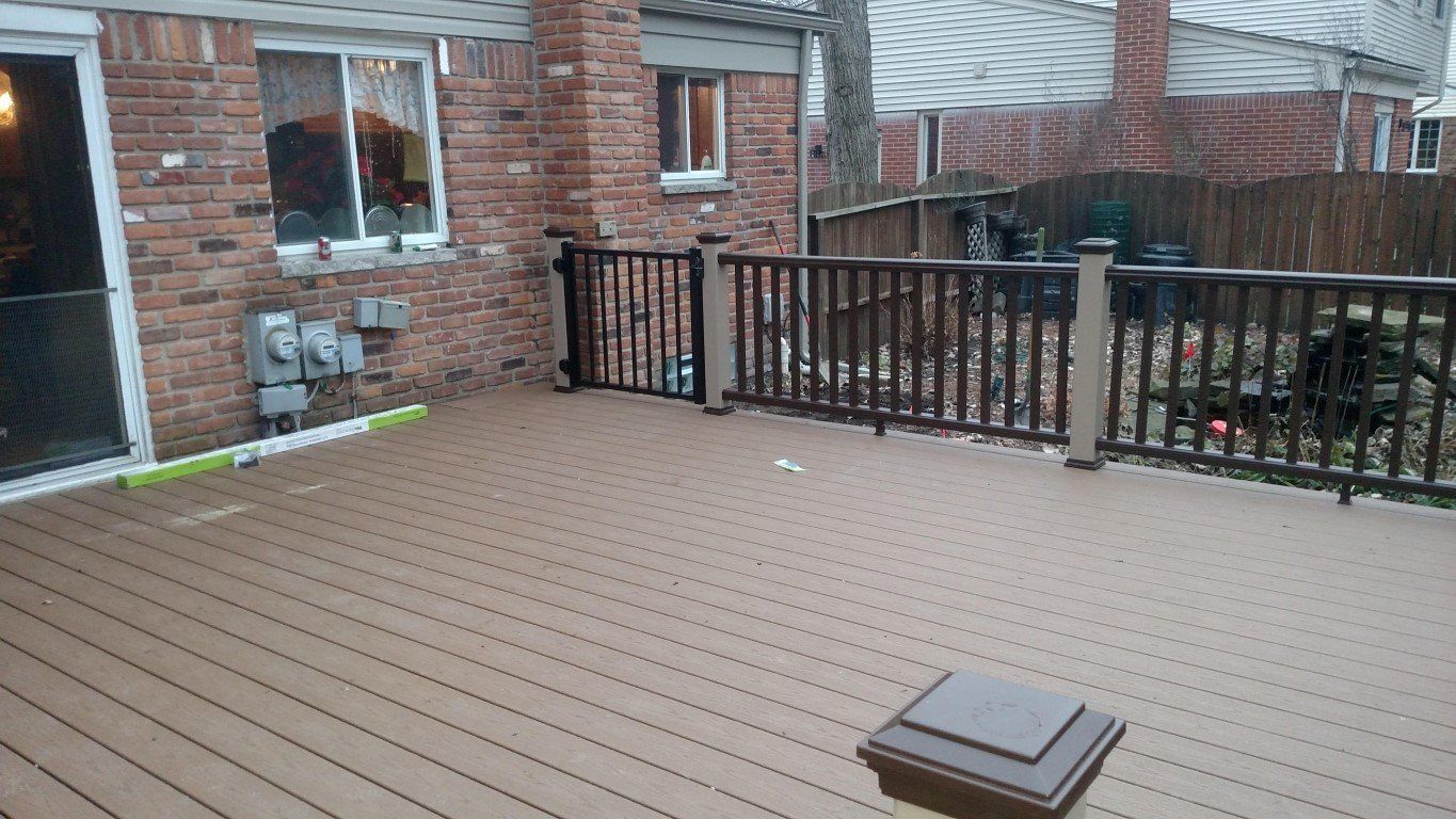 Deck staining