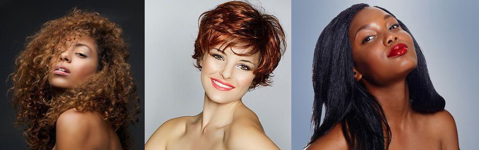 Women with beautiful hair