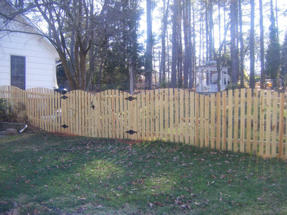 Semi Privacy Wood Fence
