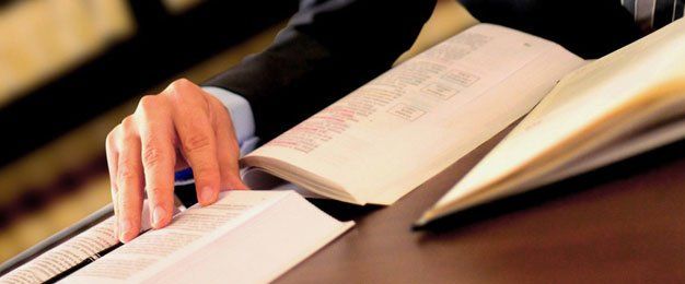 lawyer with books