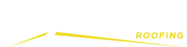 Yellow graphic with the word "ROOFING".