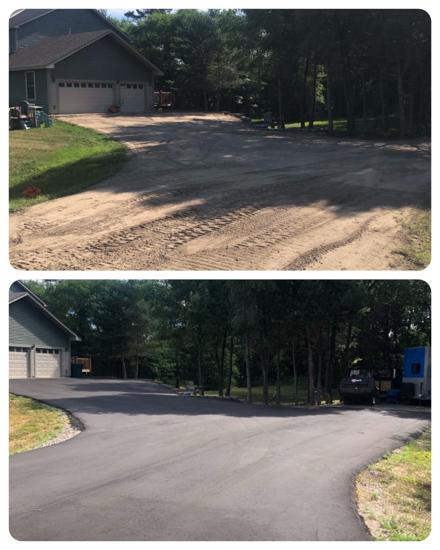 Driveway asphalt paving