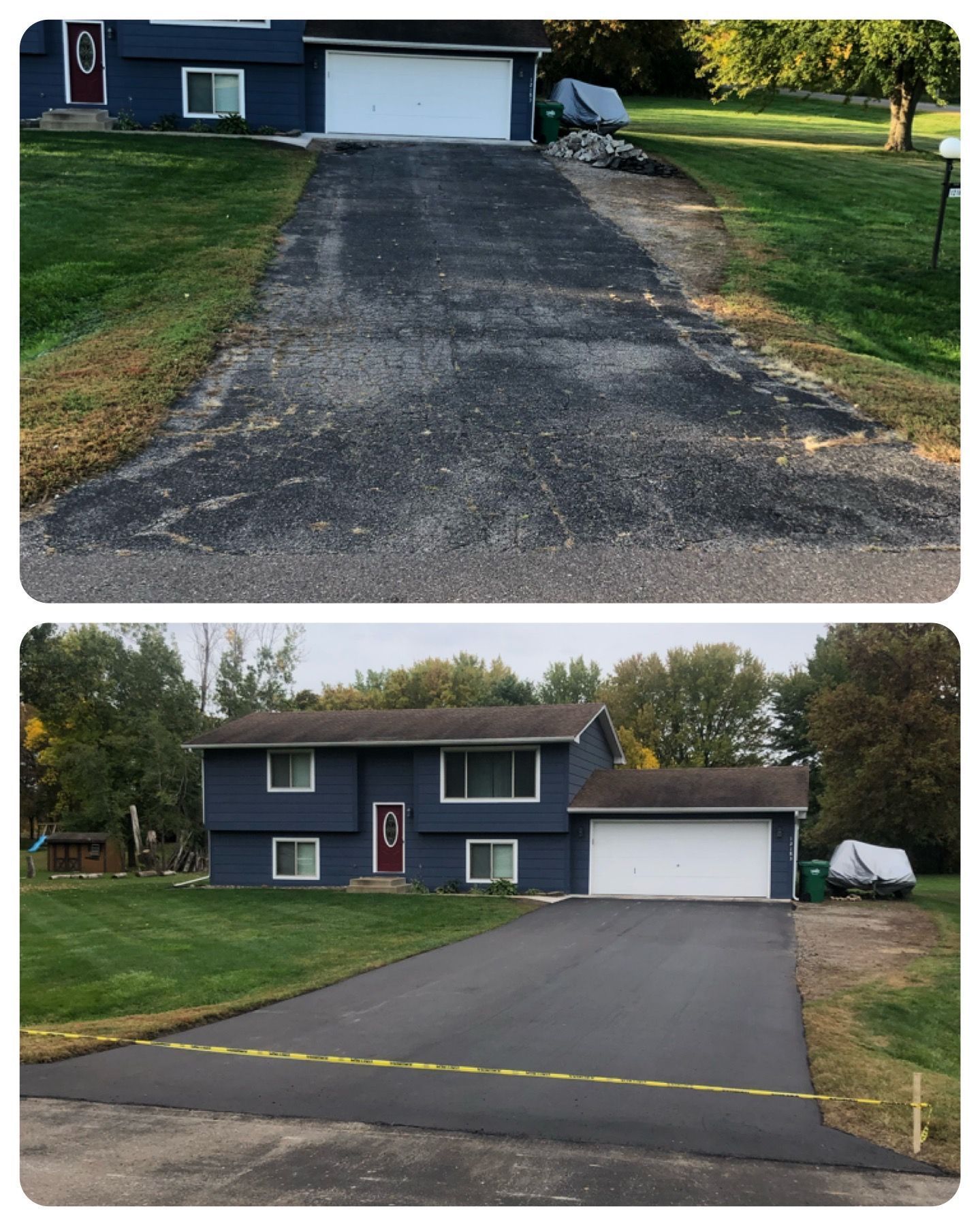 Driveway asphalt paving