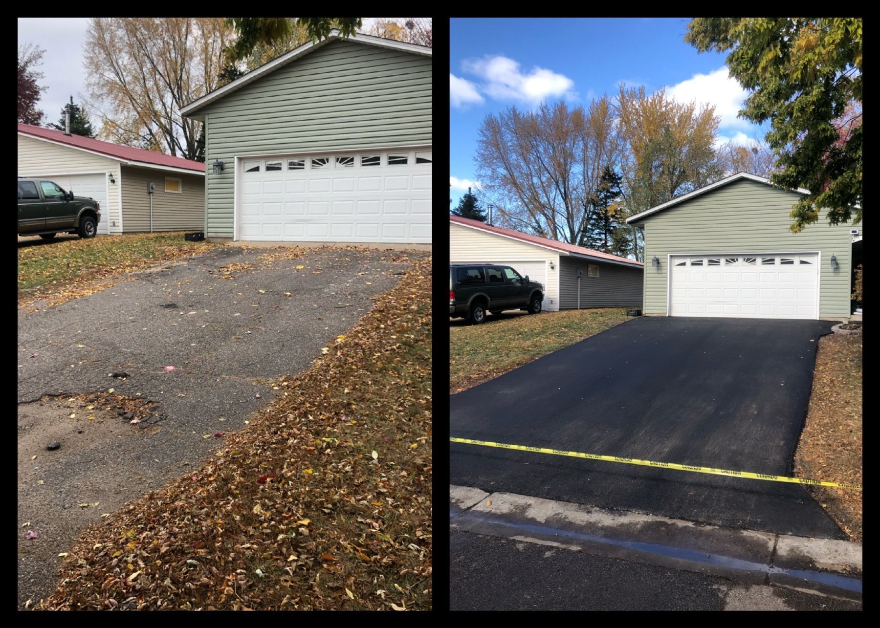 Driveway asphalt paving