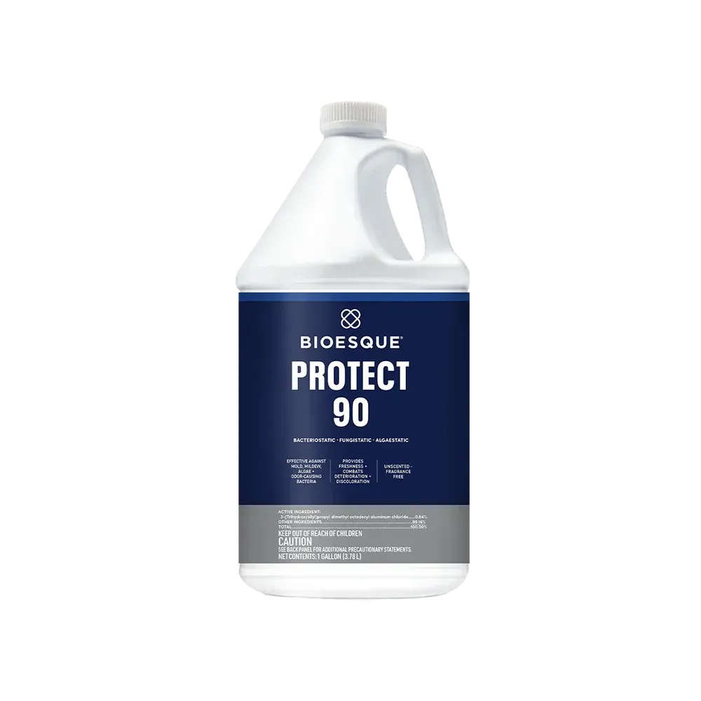 Large white bottle of Bioesque Protect 90 disinfectant.