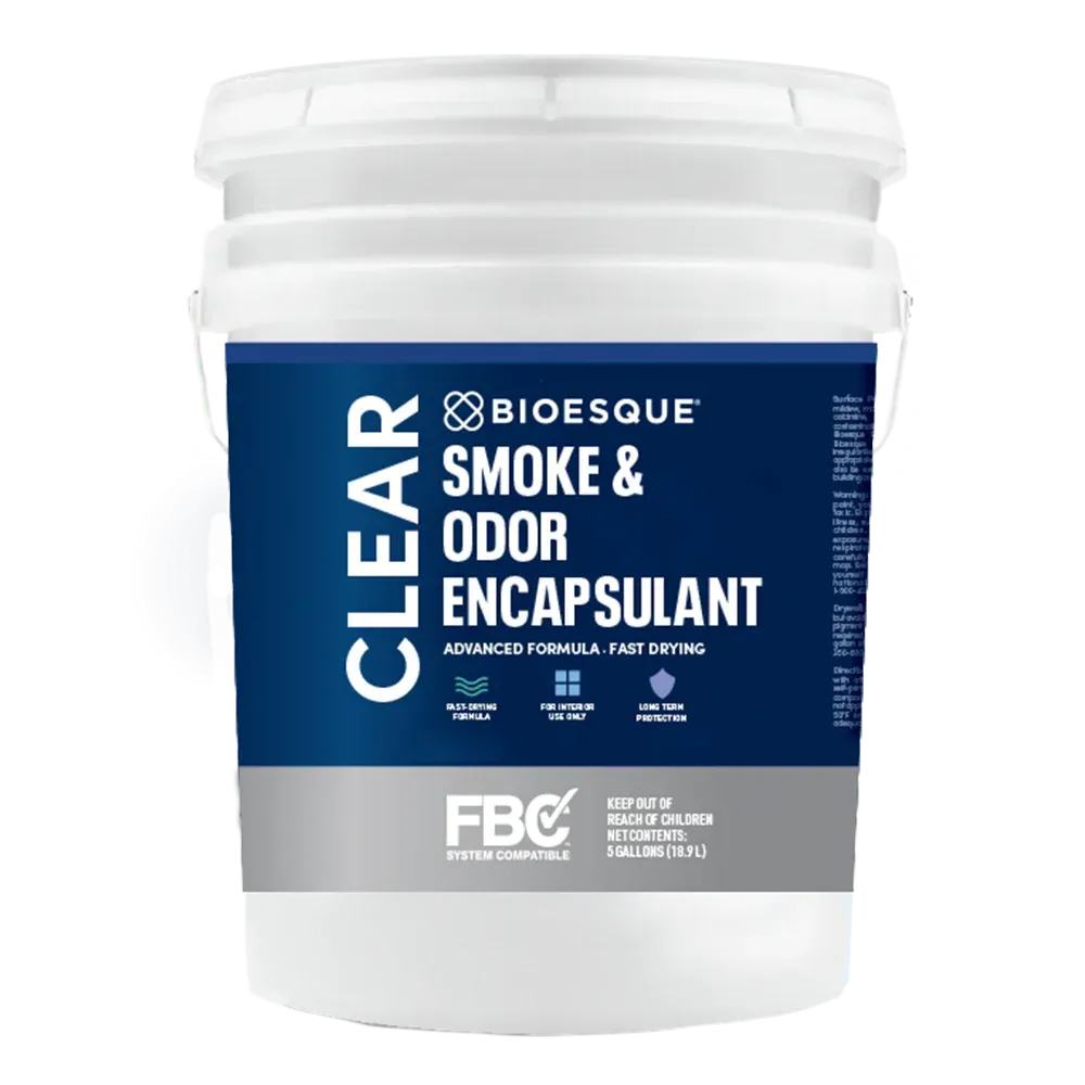 White bucket labeled 