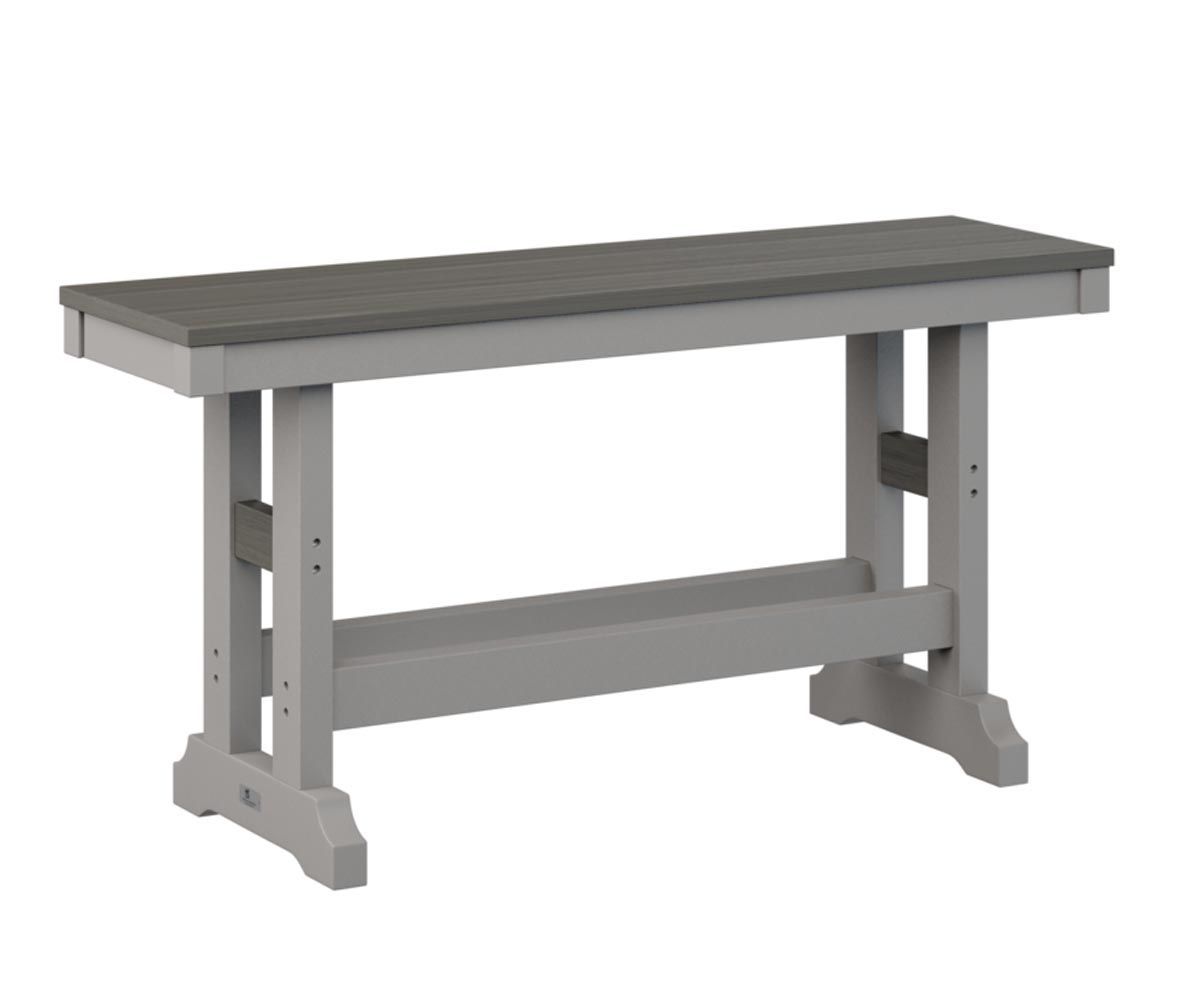 Garden Classic 44-inch recycled plastic outdoor dining bench.