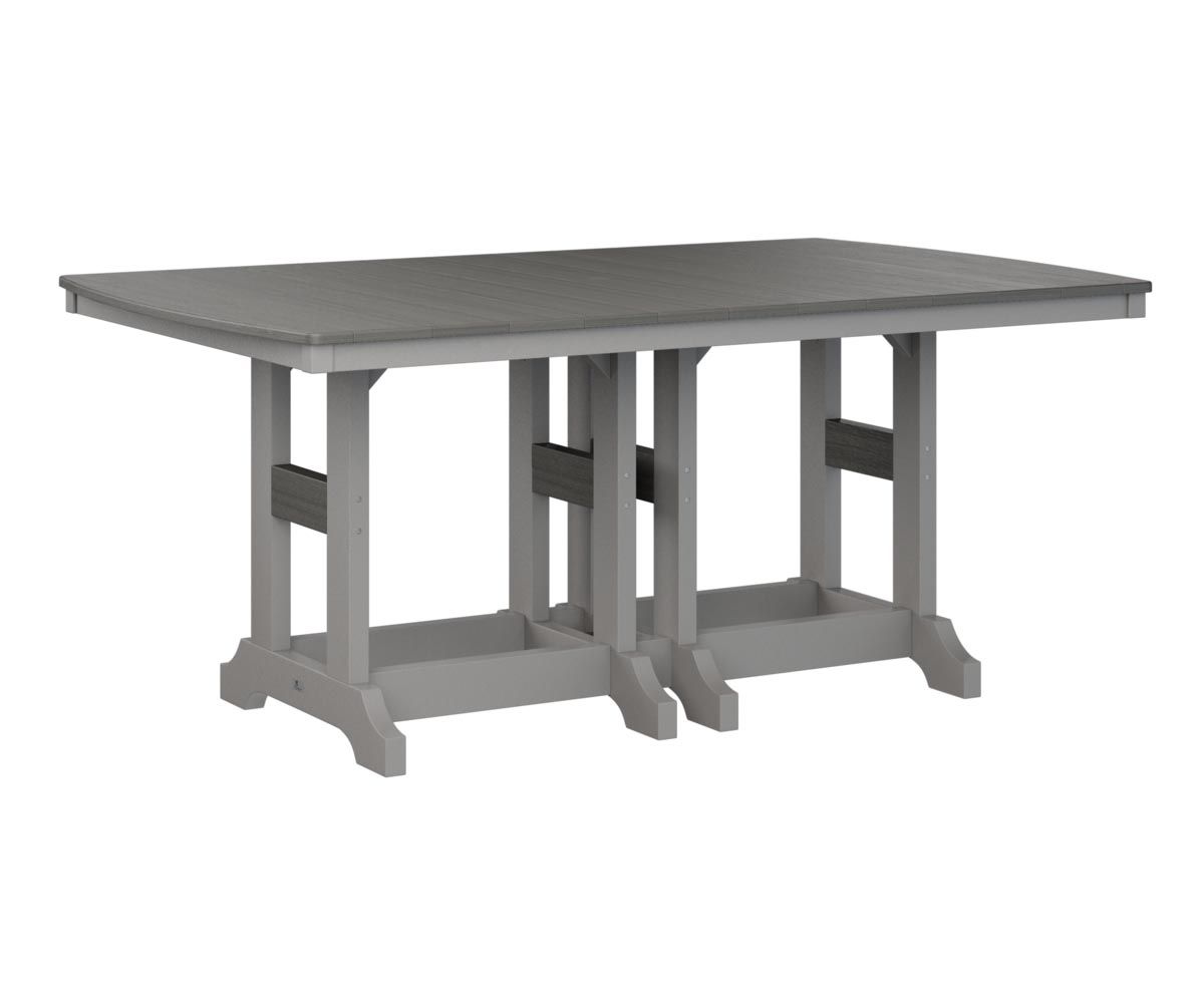 Garden Classic 44-by-72-inch rectangular outdoor dining table made from recycled plastic.