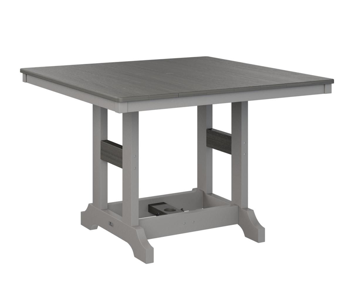 Garden Classic 44-inch square patio dining table built from recycled plastic.