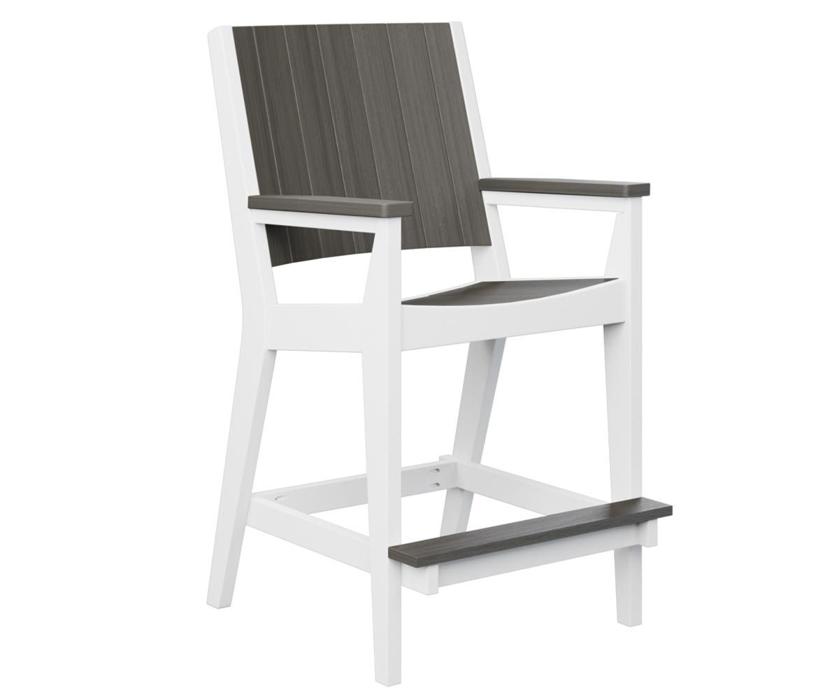 Mayhew Chat bar-height chair made from recycled plastic for outdoor entertaining.