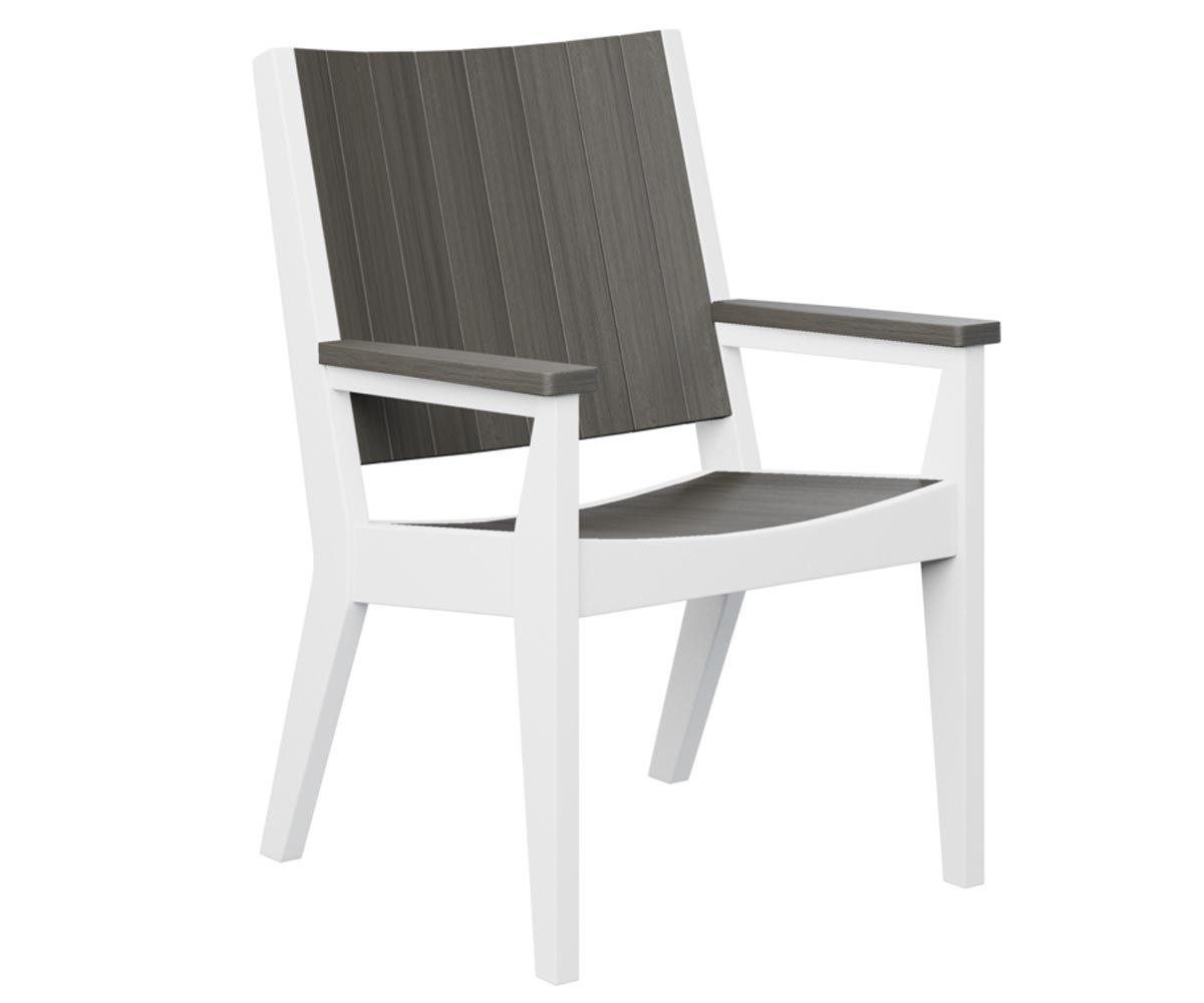 Mayhew Chat recycled plastic outdoor dining chair for patio tables and garden spaces.