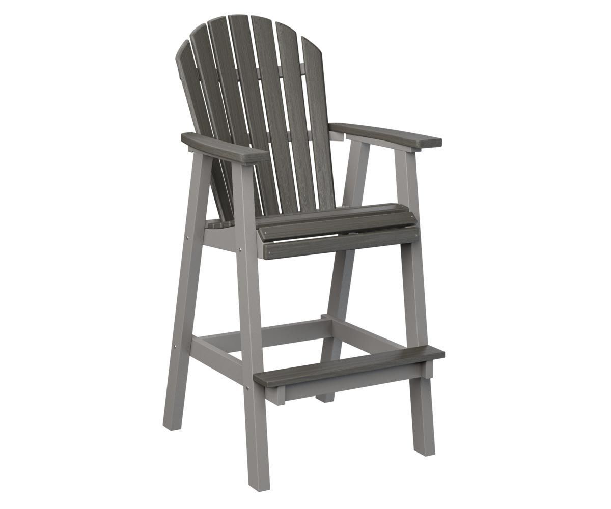 Comfo-Back 30-inch XT recycled plastic chair designed for elevated patio seating.