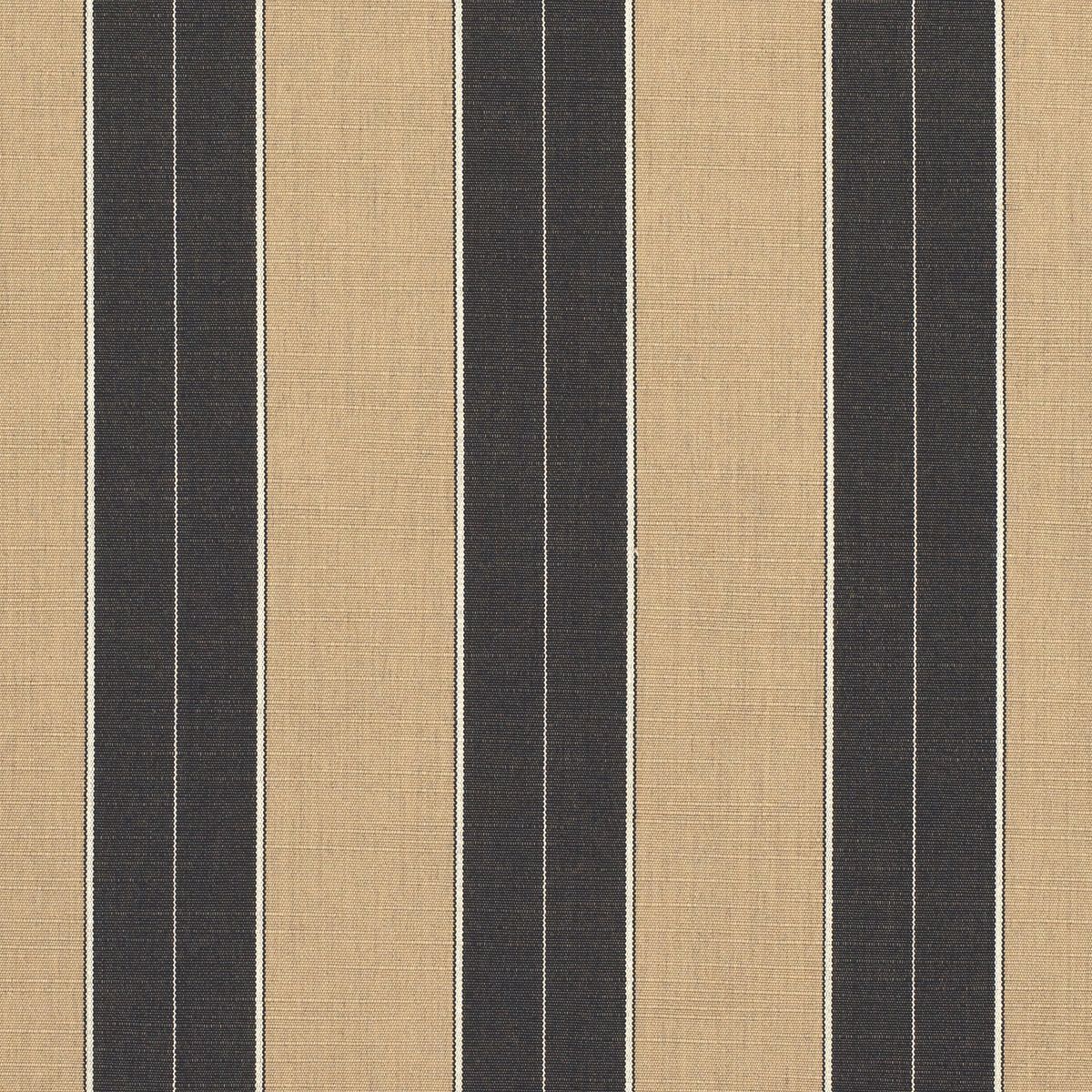 Vertical stripe umbrella fabric pattern in tan and dark gray.