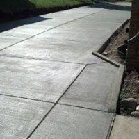 a concrete walkway
