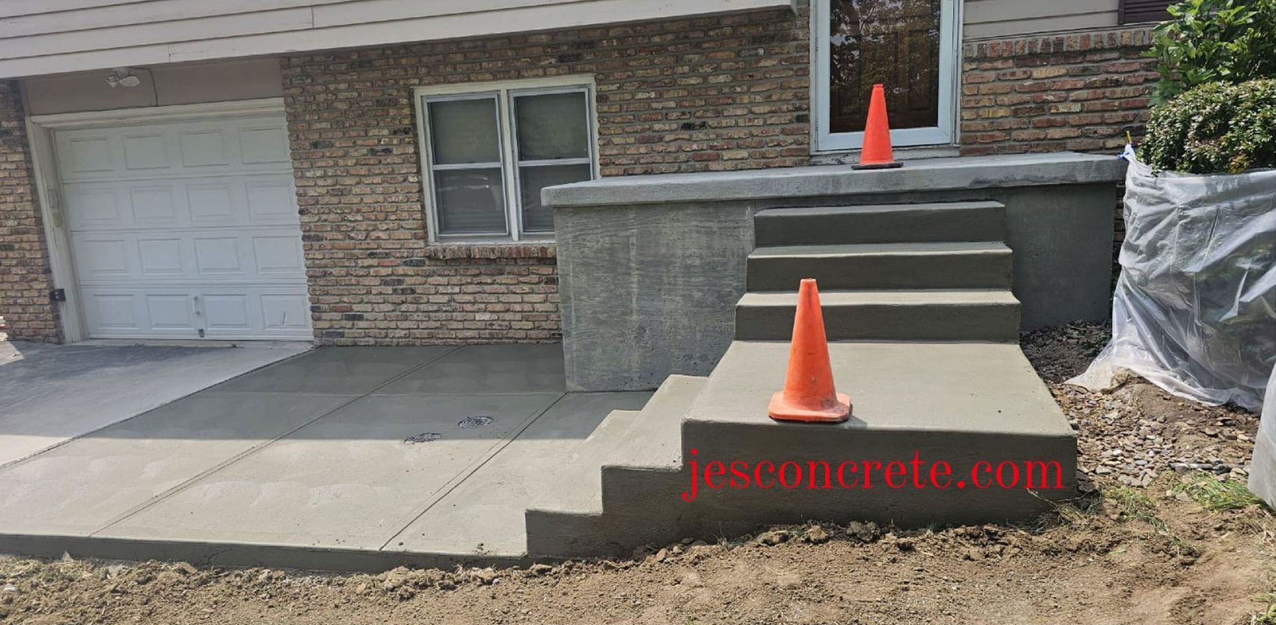 concrete stairway - after
