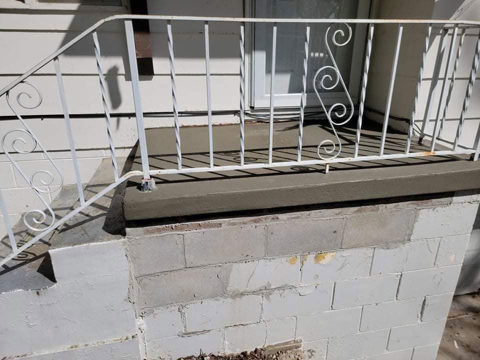 concrete stairway - after