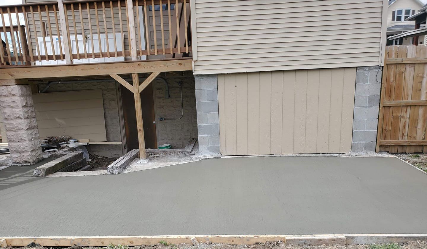 Concrete patio