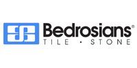 Bedrosians Tile and Stone logo with a blue box containing a stylized