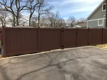 C-Teed PVC fence