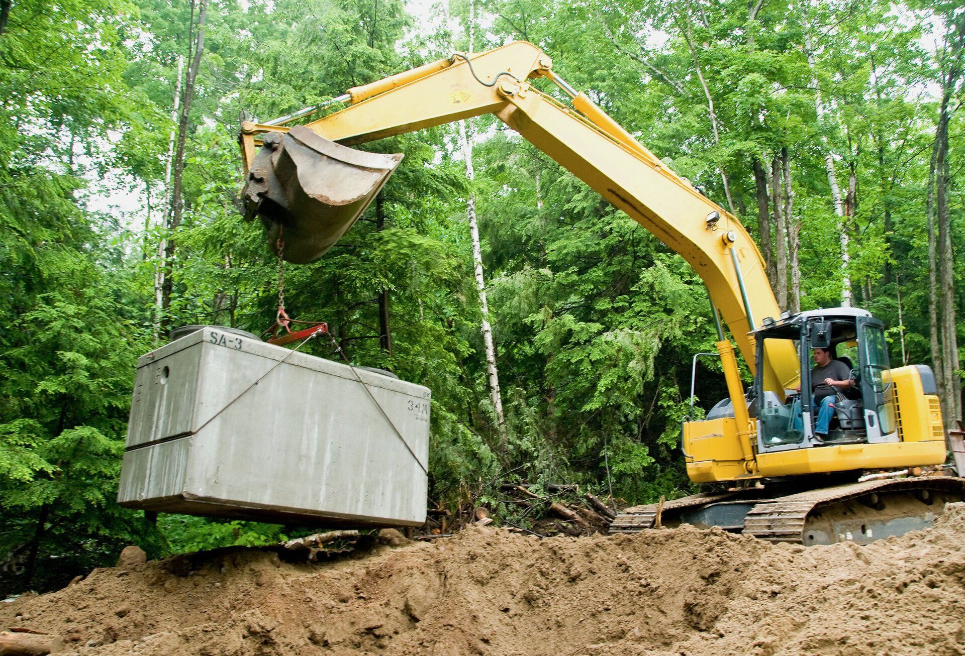 Septic system installation