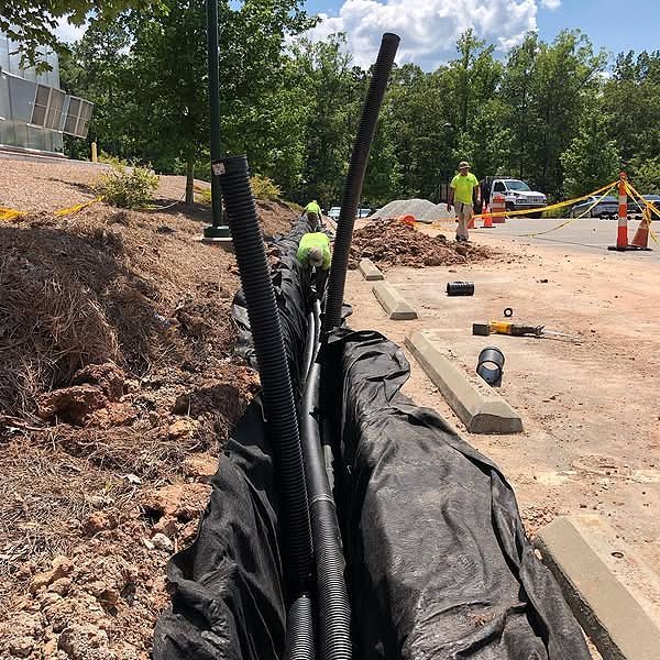 Drainage installation