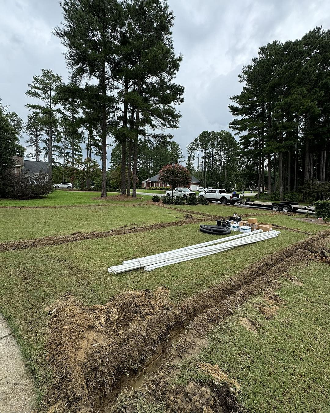 Irrigation system installation