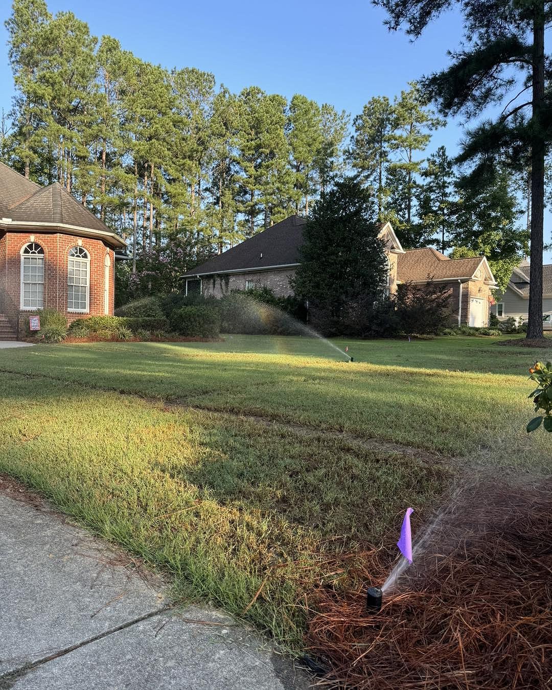 Sprinkler installation