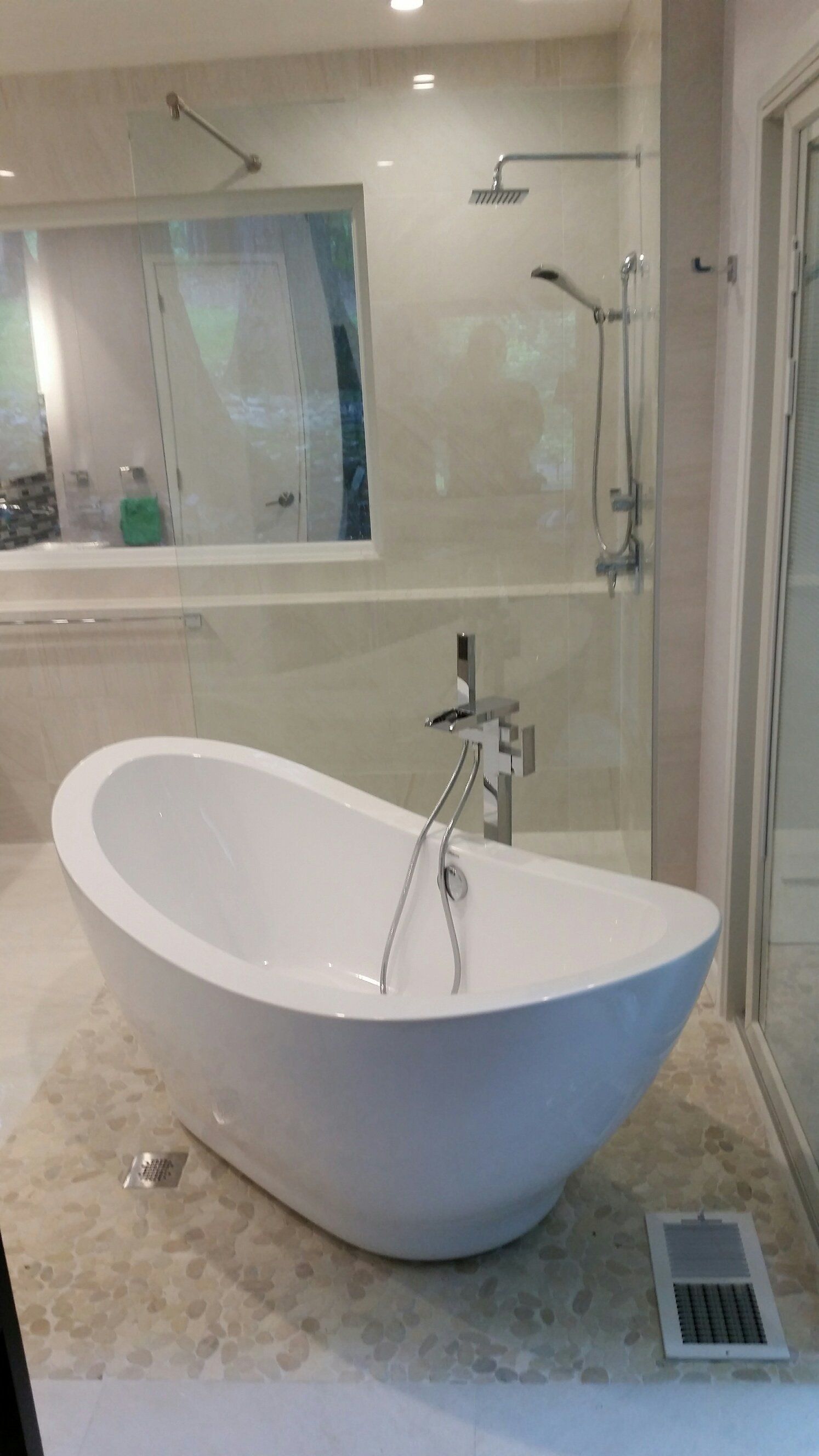 Newly installed sink