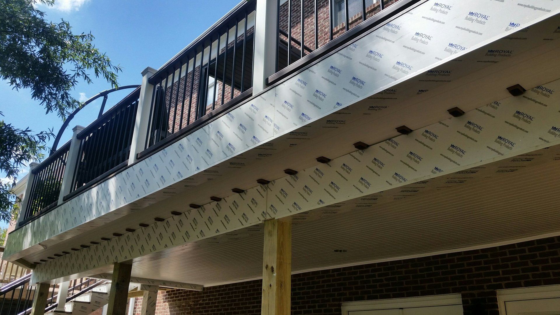 Newly remodeled deck