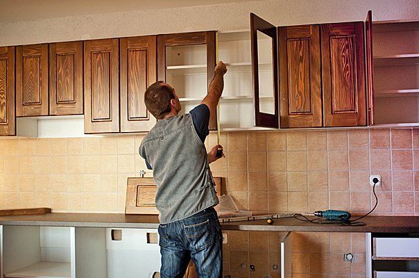 Kitchen cabinets installation